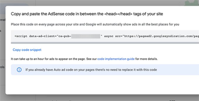 Adding adsense deals code to wordpress