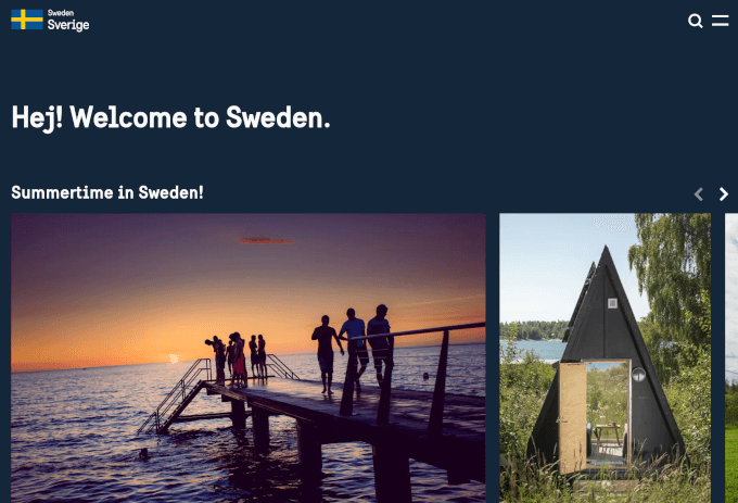 Sweden Official's homepage