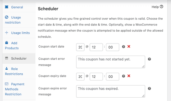 Enabling and Scheduling a WooCommerce Coupon Code