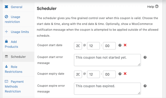 Scheduling a WooCommerce coupon