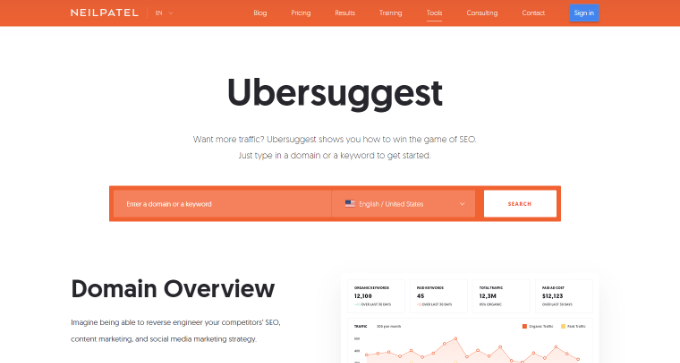 Ubersuggest