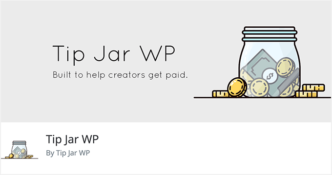 WordPress 网站上的 Tip Jar WP 插件