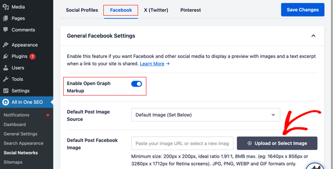 Set default Open Graph image