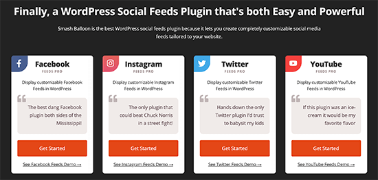 Smash Balloon Social Post Feed – Plugin de feeds sociais