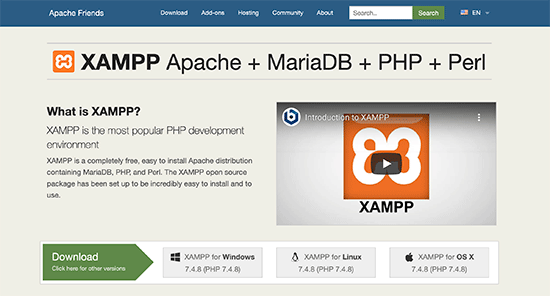 xampp download win7 64bit