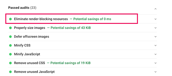 render blocking css automize