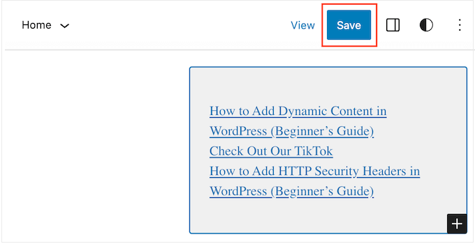 Publishing a custom widget using the block-based theme and FSE