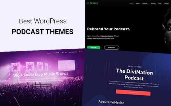 De bedste WordPress-temaer til podcastere