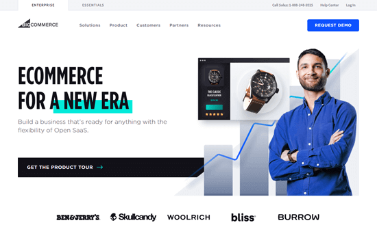 The BigCommerce website