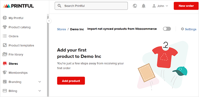Connect your WooCommerce store with printful