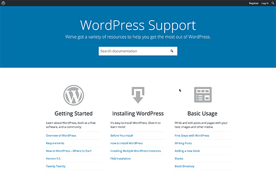 WordPress 支持论坛