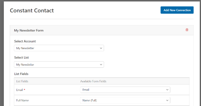 Select fields to pass through