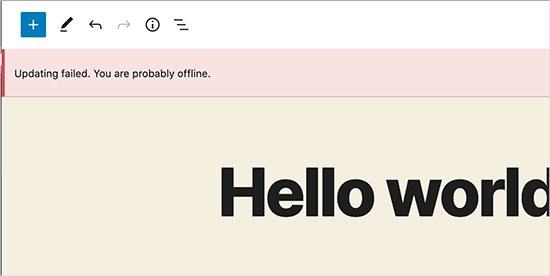 Updating failed or Publishing failed error in WordPress post editor