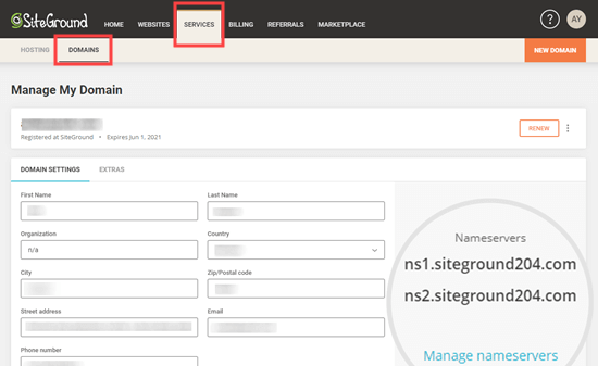 How long does it take deals to change domain name servers