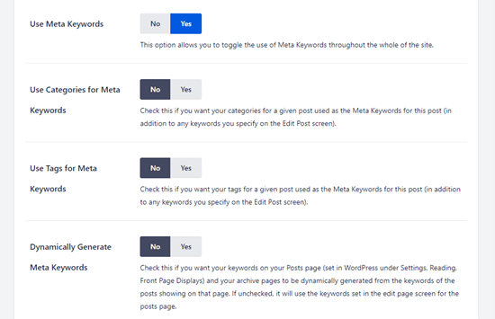 Meta keywords clearance 2018