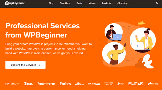 WPBeginner Pro Services