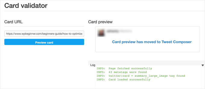 Twitter Card Validator
