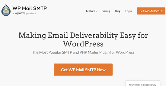 WP Mail SMTP website