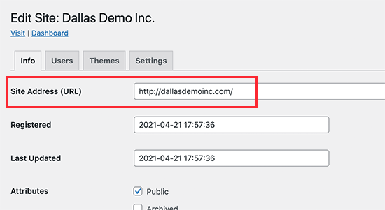 Use custom domain as your site address