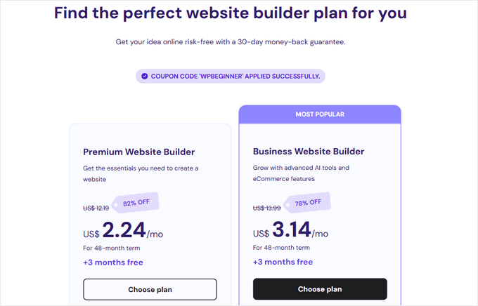 Hostinger Website Builder