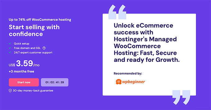 Hostinger Managed WooCommerce Hosting