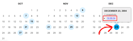 Library of Congress select month and day