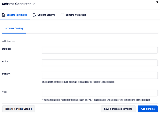 Changing any page schema to a product in WordPress