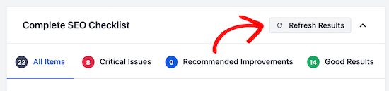 Refresh your SEO results
