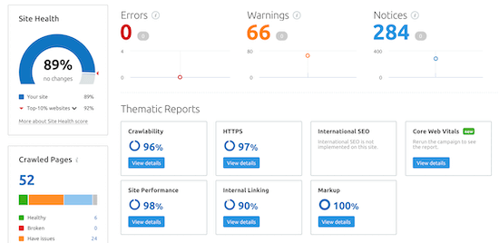 SEMRush SEO 审核