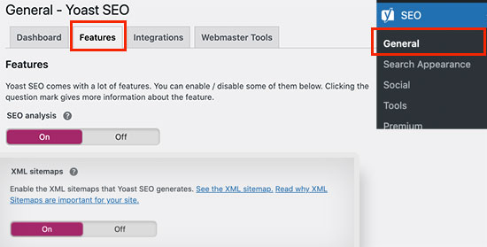 Yoast SEO XML Sitemaps