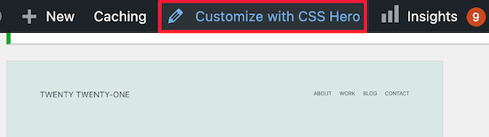  Testreszabás CSS Hero segítségével