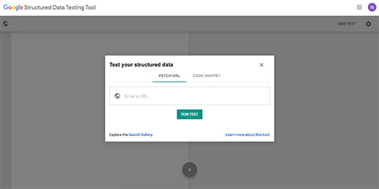 Strumento di test dei dati strutturati