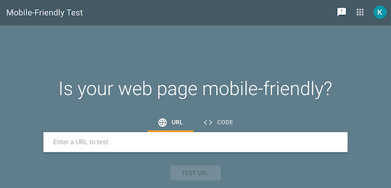 Google Mobile Friendly Test