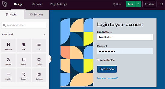 login web button png