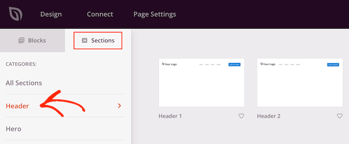 Adding a header section to a custom WooCommerce checkout