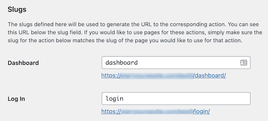 Theme My Login Slugs