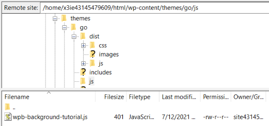 Upload JS file using a FTP service