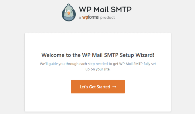 WP Mail SMTP setup wizard 