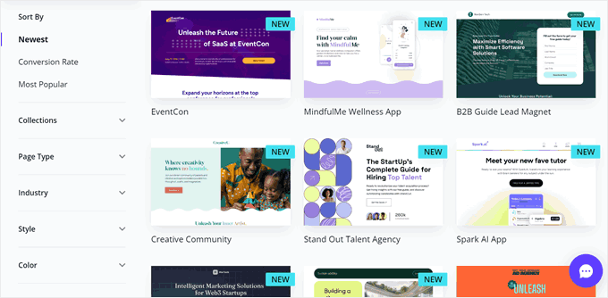 Leadpages' templates