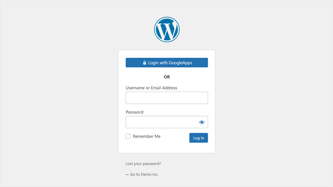 SAML SSO login feature in WordPress login page