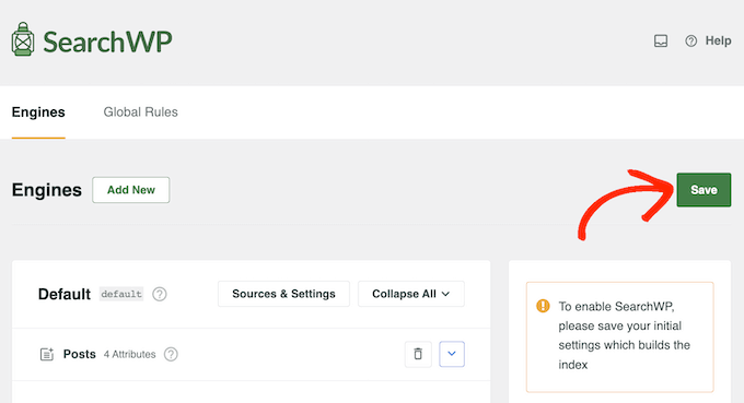 Saving the custom post type search algorithm 