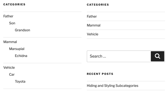 Preview of Hidden Subcategories