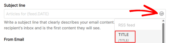 Enter subject line