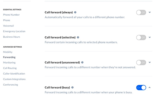 nextiva support block numbers