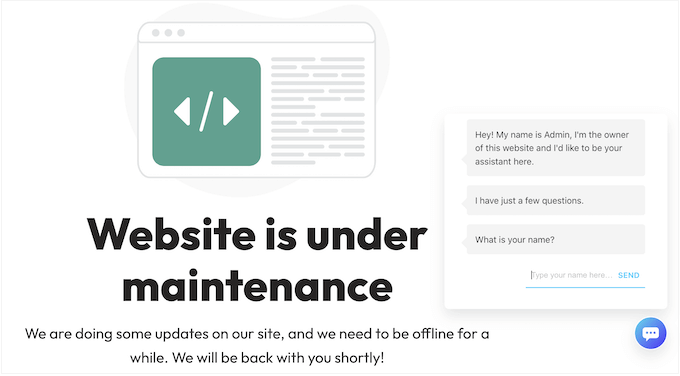 Site is undergoing maintenance