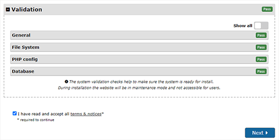 Duplicator validation passed