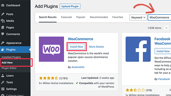 Install WooCommerce