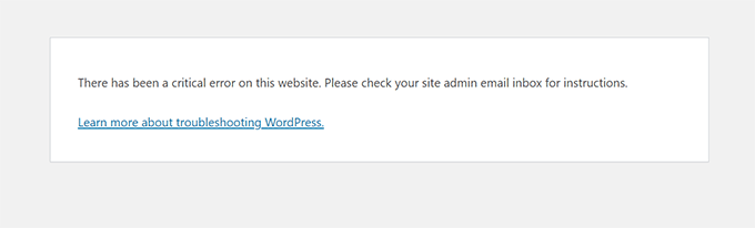 WordPress'te kritik hata