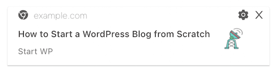 Notifica del post del blog PushEngage