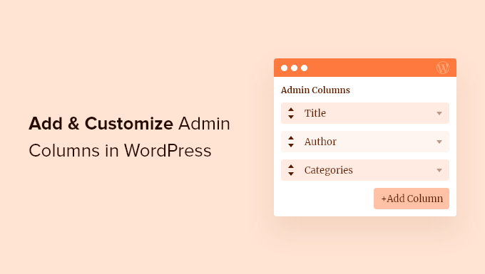 Add and customize admin columns in WordPress